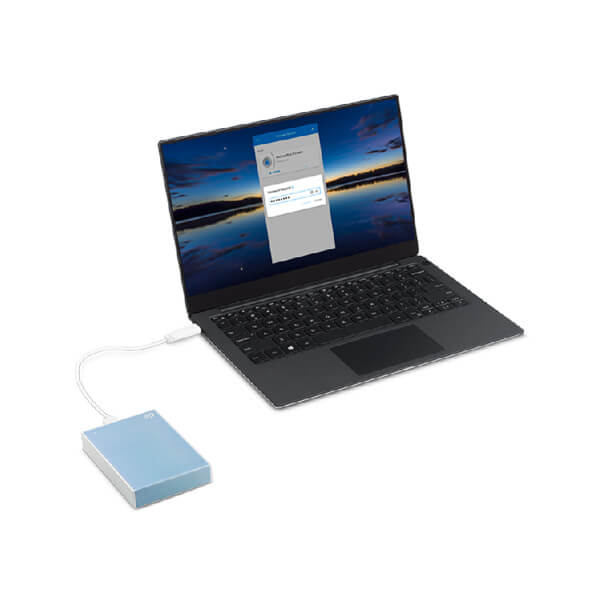 Seagate One Touch 2TB Light Blue External Hard Drive