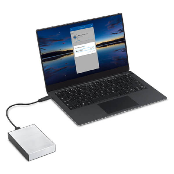 Seagate One Touch 4TB Silver External HDD