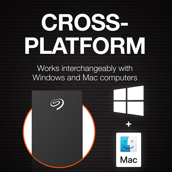 Seagate One Touch 4TB External Hard Drive (Black)