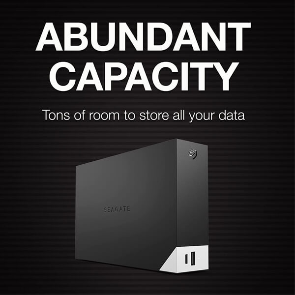 Seagate One Touch 4TB External Hard Drive (Black)