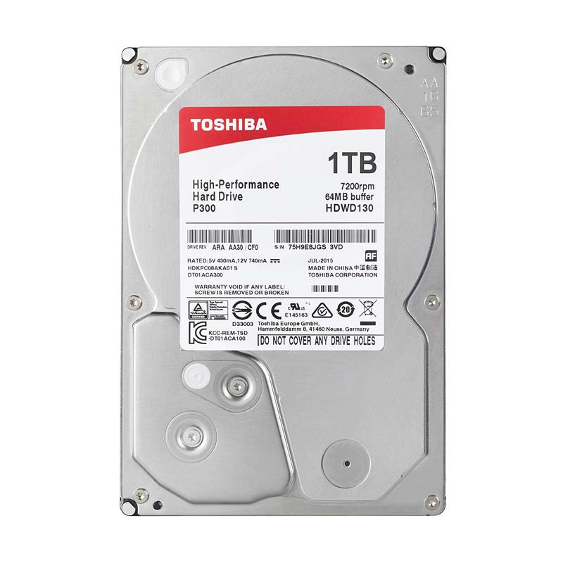 Toshiba P300 1TB 7200 RPM