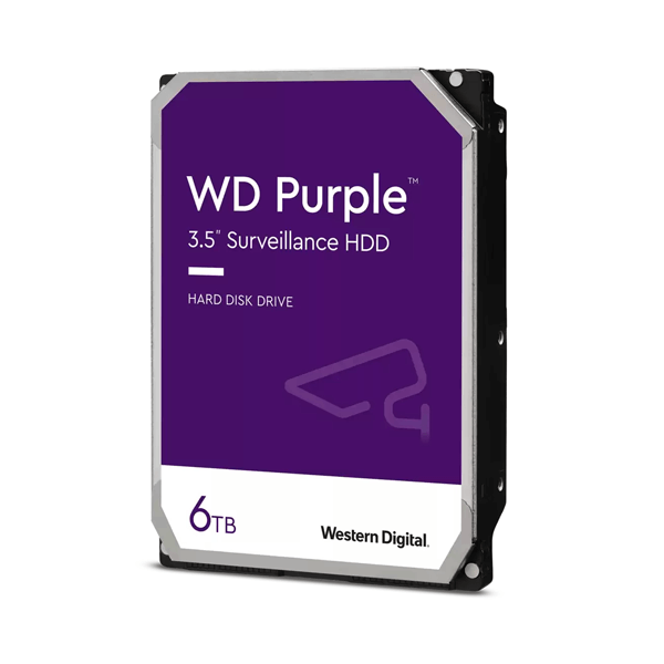 Western Digital Purple 6TB 5400RPM Surveillance Desktop Hard Drive