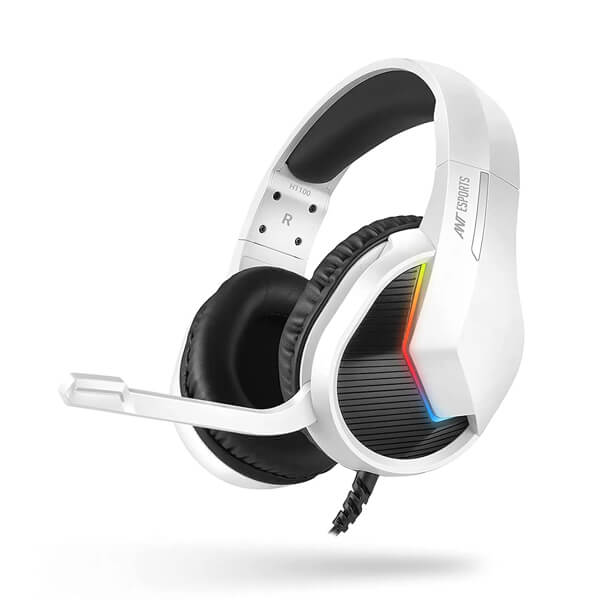 Ant Esports H1100 Pro Auto RGB White Gaming Headset