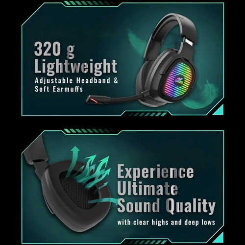 Ant Esports Stealth 10 RGB Black Wireless Gaming Headset