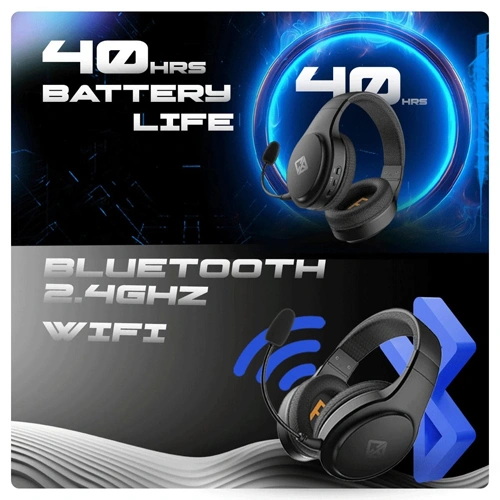 Cosmic Byte Inferno Wireless Plus Bluetooth Plus Wired Gaming Headset