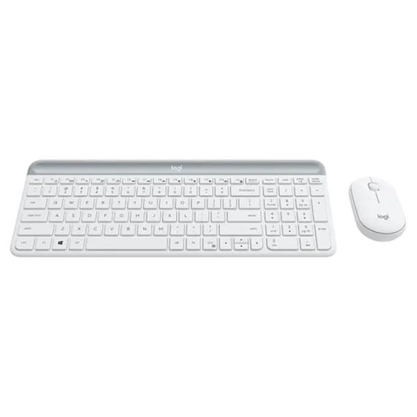 Logitech MK470 Slim Wireless Keyboard and Mouse Combo, Off-White
