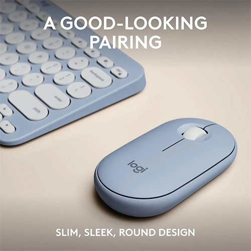 Logitech Pebble 2 Blue Keyboard and Mouse Combo