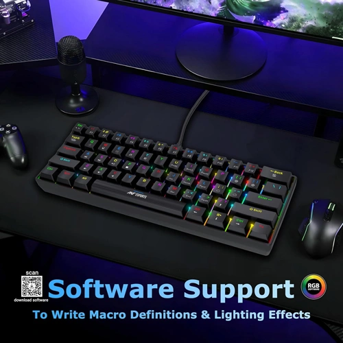 Ant Esports MK1300 V2 Mini RGB Keyboard with Brown Switches
