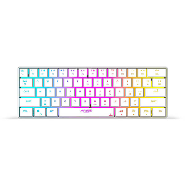 Ant Esports MK1500 Mini RGB White Wireless Gaming Keyboard