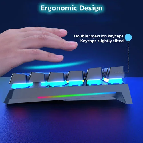 Ant Esports MK1850 Gaming Keyboard with Blue Switches