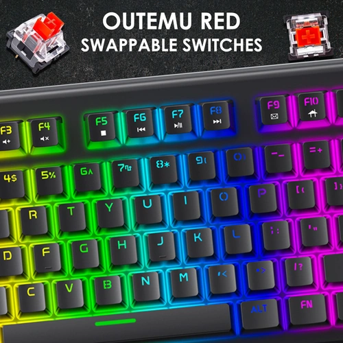 Ant Esports MK4000 RGB Gaming Keyboard with Red Switches