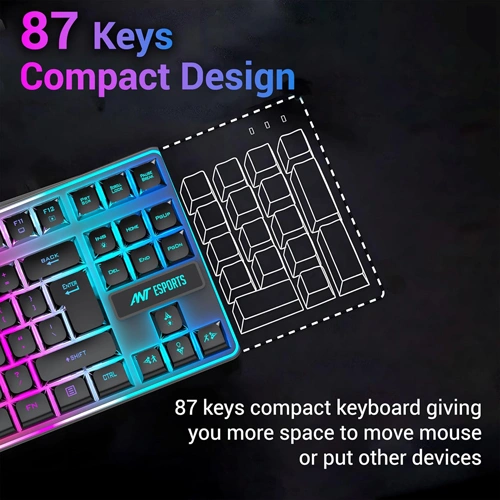 Ant Esports MK720 Pro V2 TKL RGB Wireless Keyboard