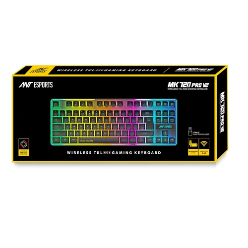 Ant Esports MK720 Pro V2 TKL RGB Wireless Keyboard