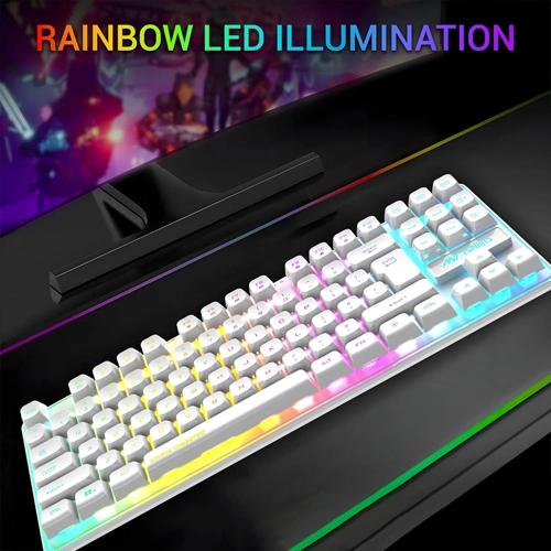 Ant Esports MK720 Pro V2 TKL White RGB Wireless Keyboard