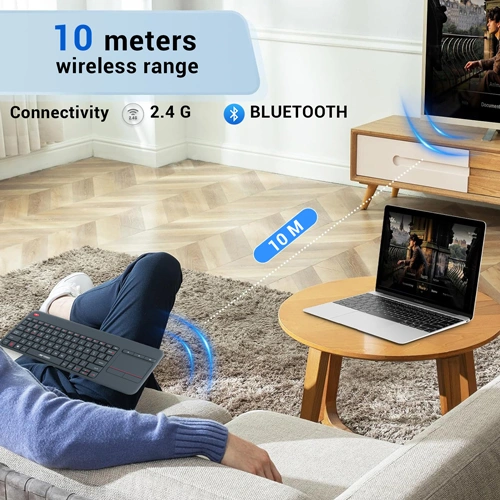 Ant Esports WK100 Wireless Grey Keyboard with Touch Pad