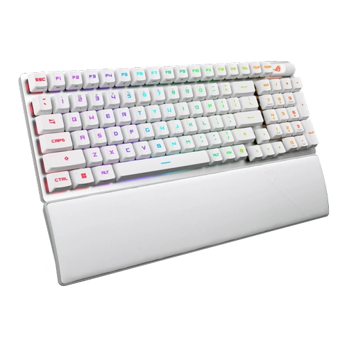 Asus ROG Strix Scope II 96 RX Wireless White Keyboard with Red Switches
