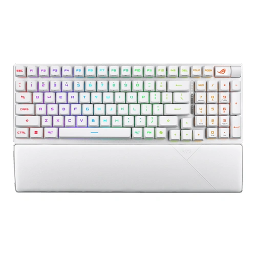 Asus ROG Strix Scope II 96 RX Wireless White Keyboard with Red Switches