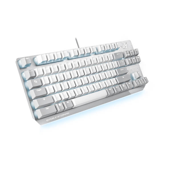 Asus ROG Strix Scope NX TKL Mechanical Gaming Keyboard Red Switches (Moonlight White)