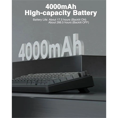 Aula F75 Side Engraved Keycaps Wireless Tri Mode RGB 75 Percent Mechanical Gaming Gradient Gray Keyboard With Reaper Switch