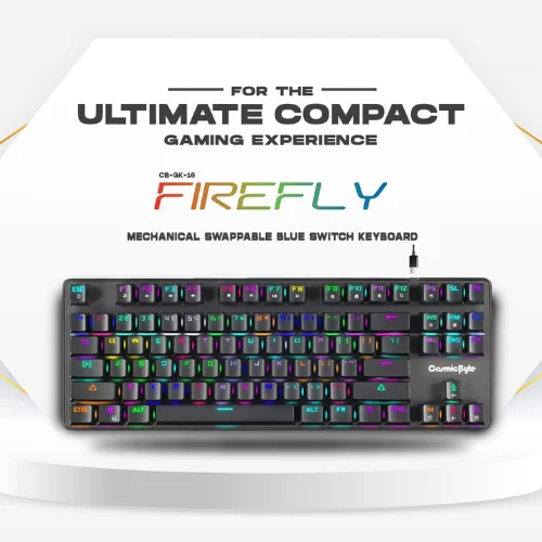 Cosmic Byte Firefly TKL Keyboard with Blue Mechanical Switch
