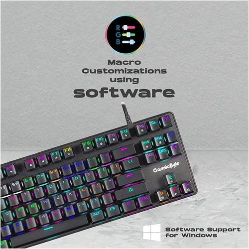 Cosmic Byte CB-GK-18 Firefly TKL RGB Mechanical Keyboard