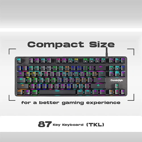 Cosmic Byte CB-GK-18 Firefly TKL RGB Mechanical Keyboard