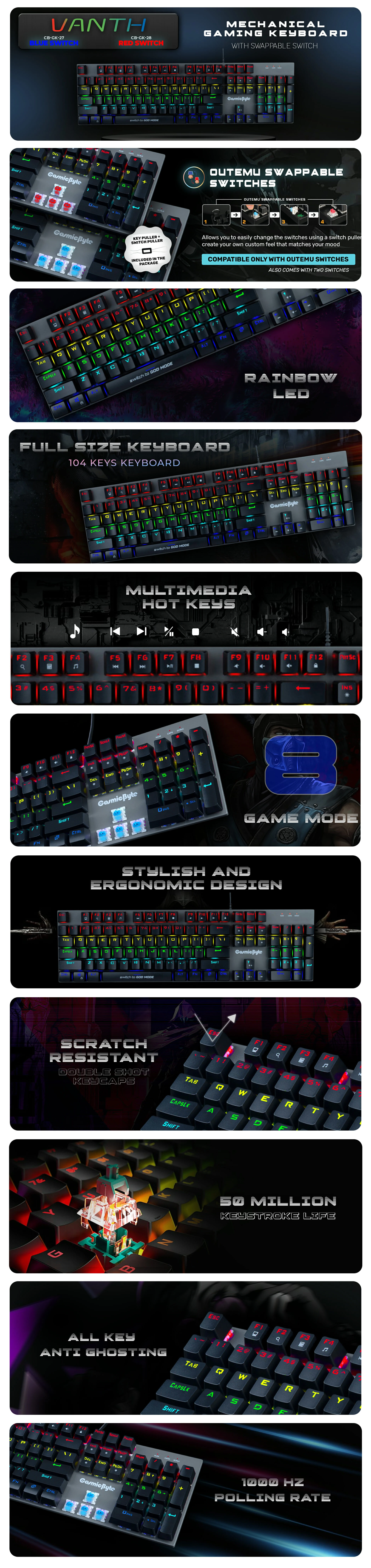 Cosmic Byte Vanth Keyboard