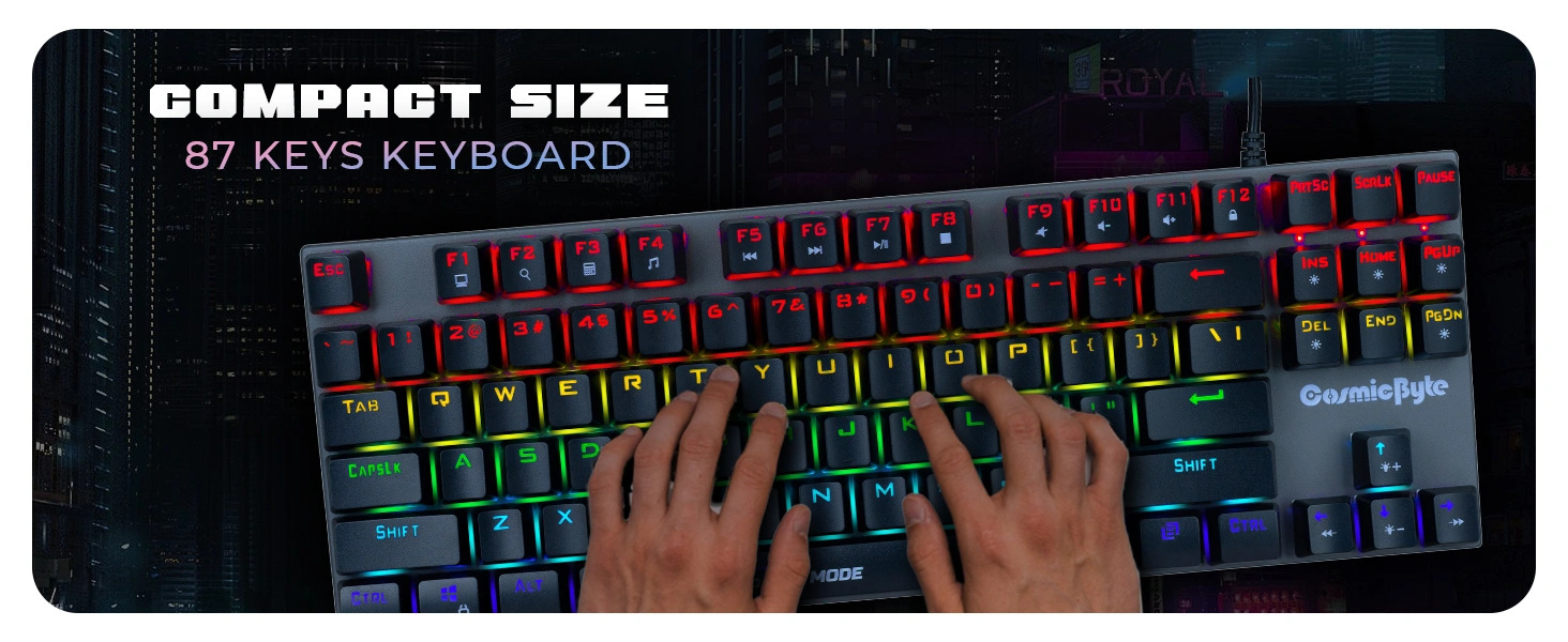Cosmic Byte Pandora TKL Mechanical Keyboard Red