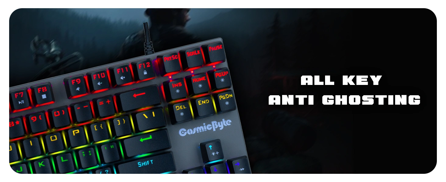 Cosmic Byte Pandora TKL Mechanical Keyboard Red
