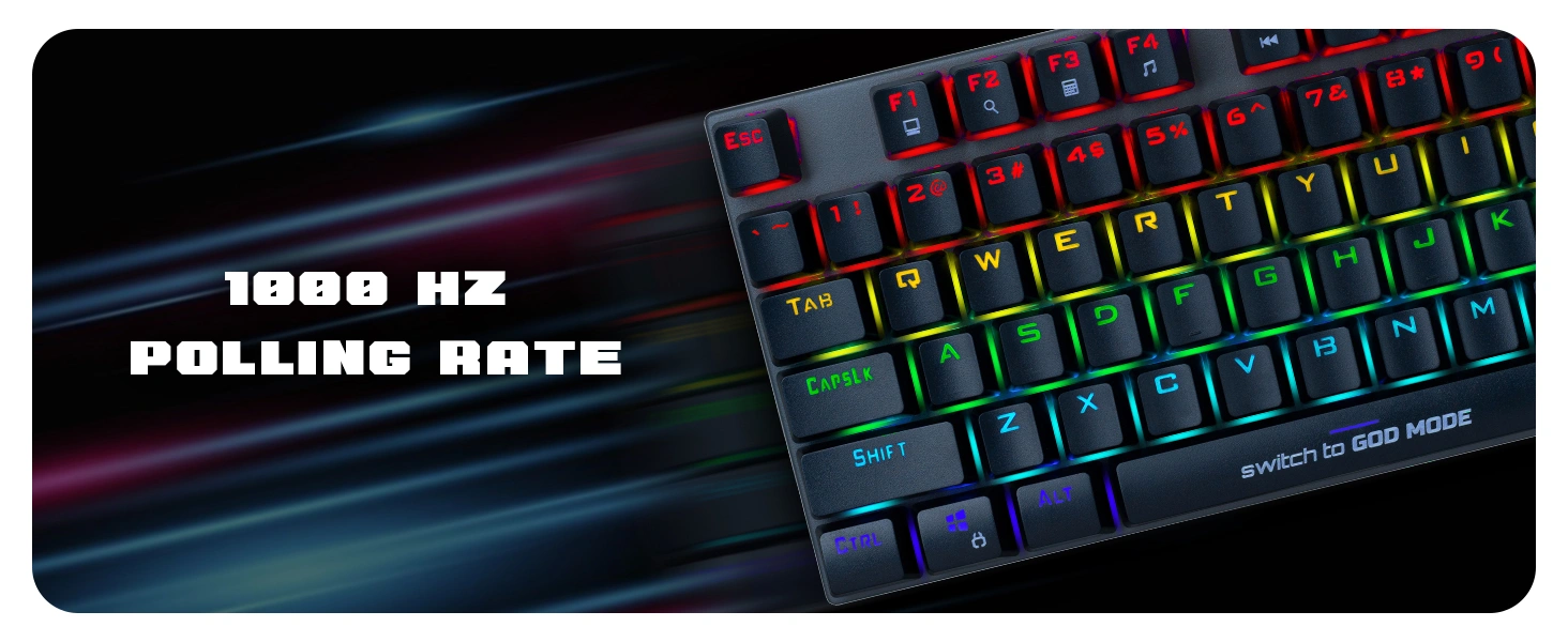 Cosmic Byte Pandora TKL Mechanical Keyboard Red