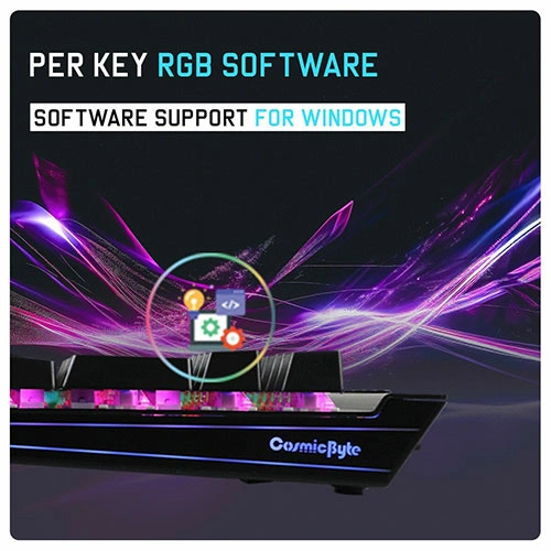 Cosmic Byte CB-GK-29 Eye Pro Per Key RGB Mechanical Keyboard