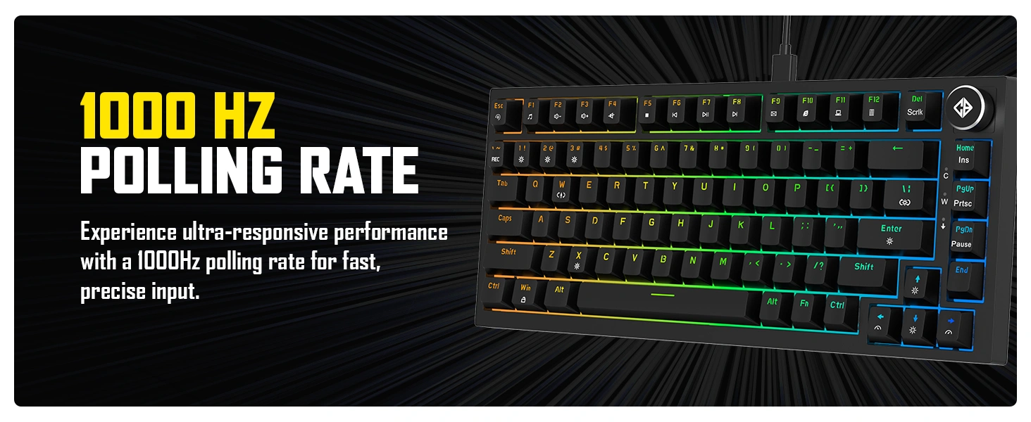 Cosmic Byte CB-GK-43 Phantom TKL Gasket Mechanical Keyboard