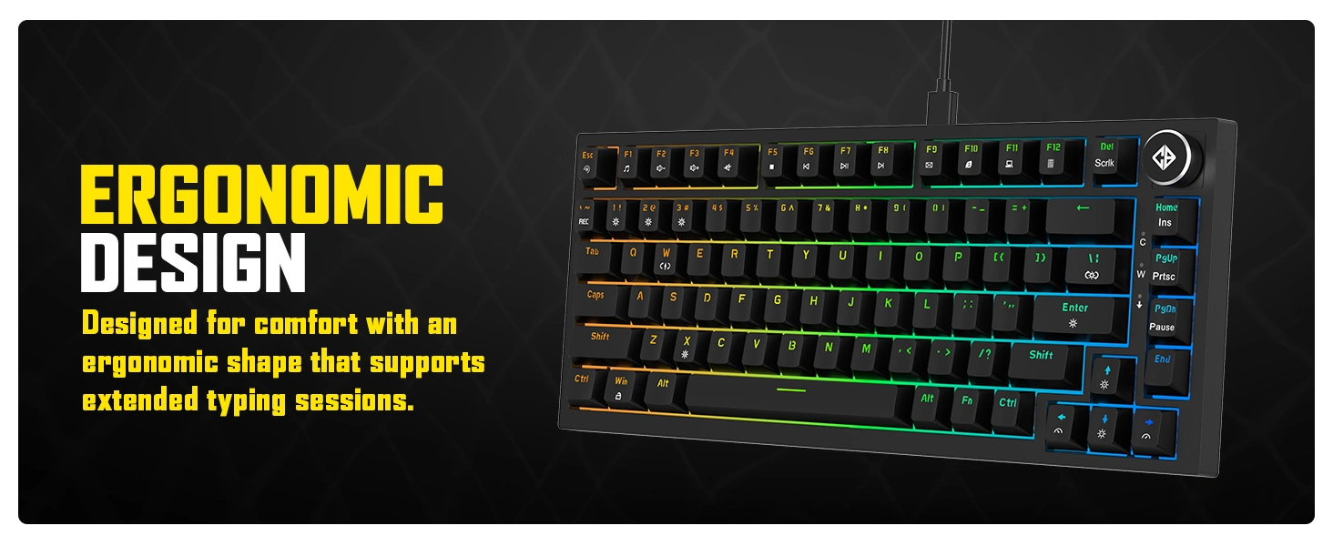 Cosmic Byte CB-GK-43 Phantom TKL Gasket Mechanical Keyboard