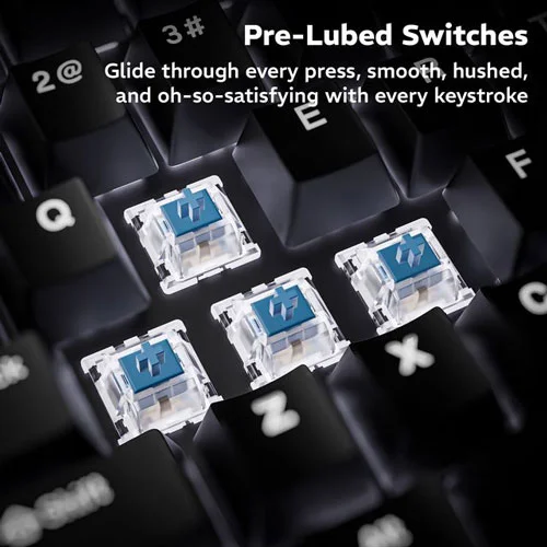 Dawg HighKEY 373 Mechanical Gaming Keyboard with Blue Glacier Switches