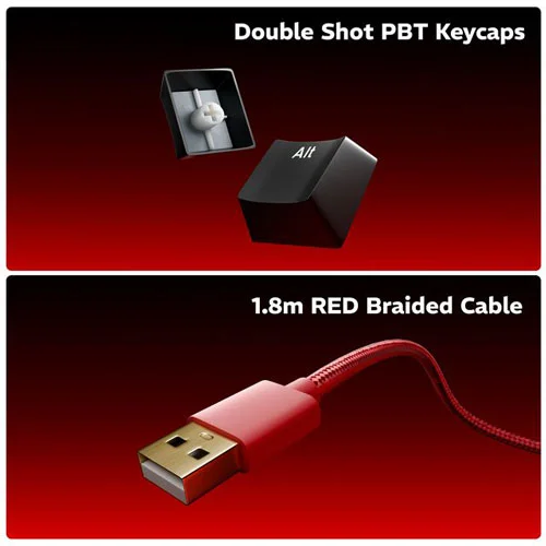 Dawg HighKEY 373 Mechanical Gaming Keyboard with Blue Glacier Switches