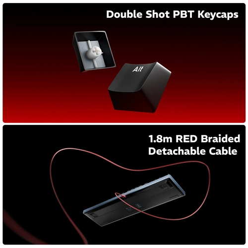 Dawg HighKEY 685 RGB Mechanical Gaming Keyboard with Blue Glacier Switches