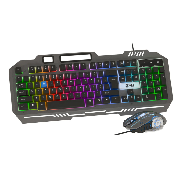 EVM EnClaw 9027 Grey Black Gaming Keyboard and Mouse Combo
