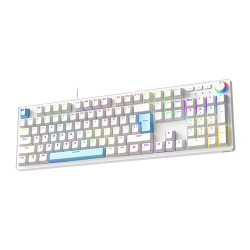 Fingers Macho-MK1 White RGB Mechanical Gaming Keyboard