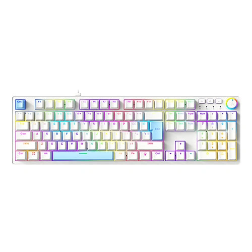 Fingers Macho-MK1 White RGB Mechanical Gaming Keyboard