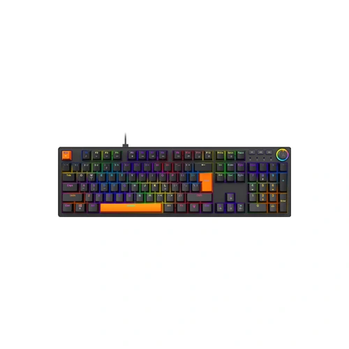 Fingers Macho-MK1 Black Orange RGB Mechanical Gaming Keyboard