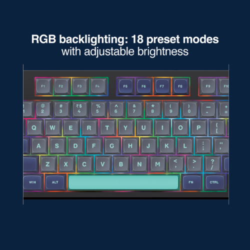 Fingers QuikFINGERS Fierce GK7 Tri-Mode Mechanical RGB Keyboard