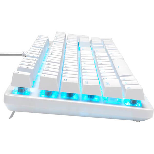 Gamdias Aura GK1 Tactile Red Switches Mechanical Gaming Keyboard (White)