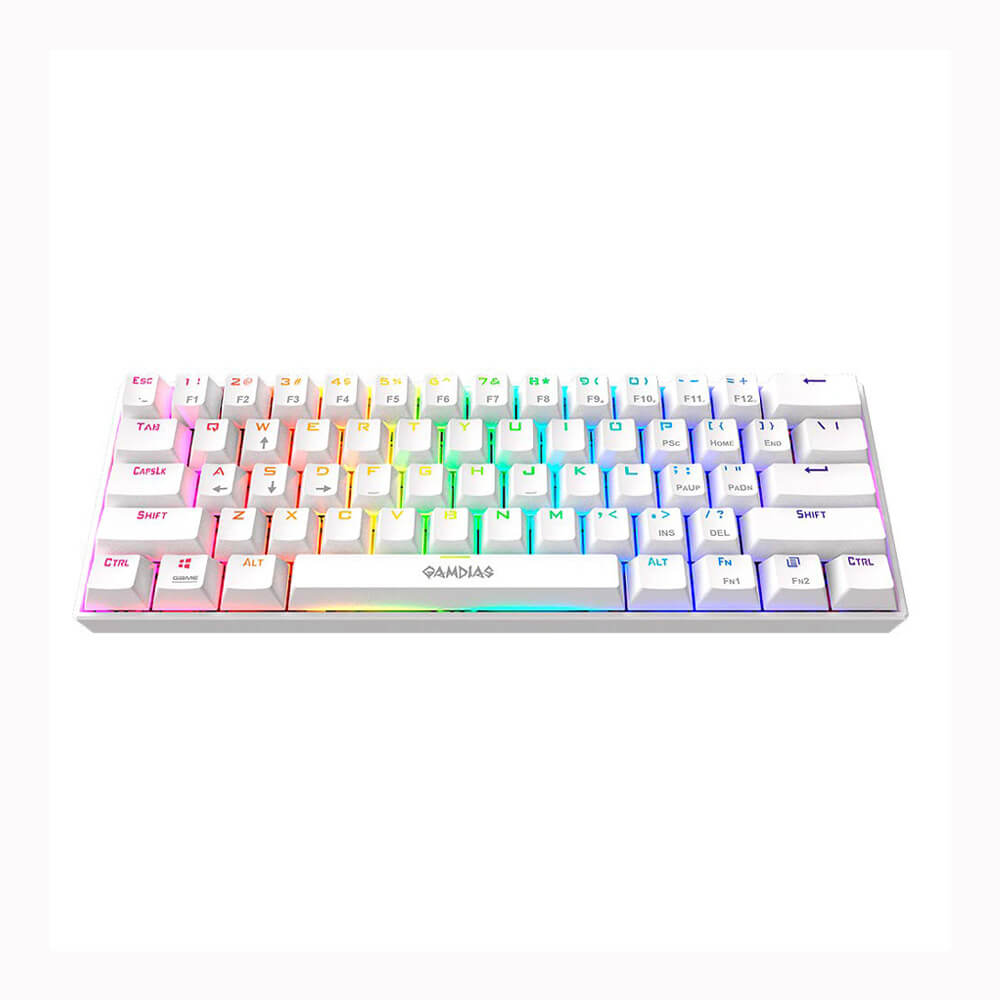 Gamdias Hermes E3 Blue Switches Mechanical Gaming Keyboard (White)