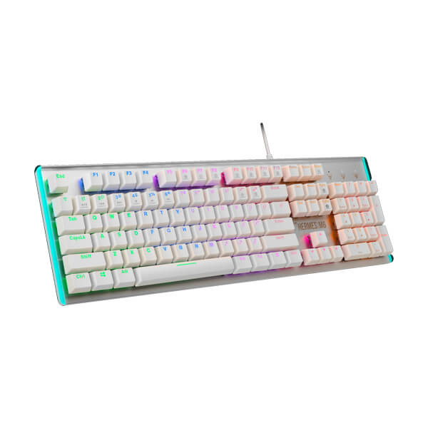 Gamdias Hermes M6 Mechanical Gaming Keyboard Blue Switch (White)