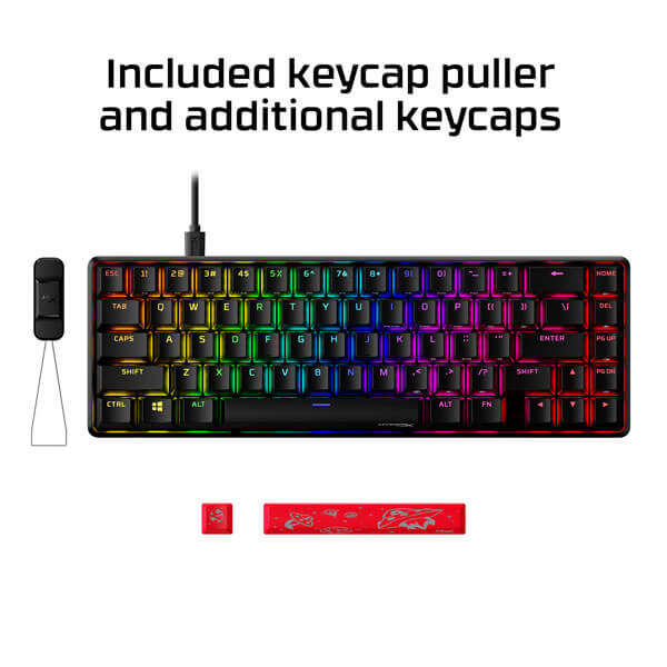 Hyperx Alloy Origins 65 Percent Mechanical Gaming Keyboard with Red Switches