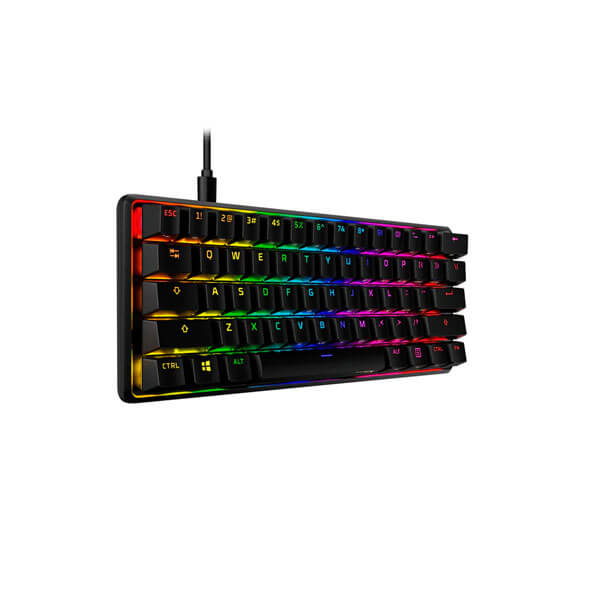 Hyperx Alloy Origins 60 Percent Mechanical Gaming Keyboard with Aqua Tactile Switches