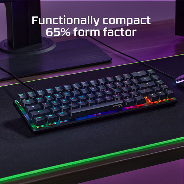 HyperX Alloy Origins 65 Mechanical Gaming Keyboard (Aqua Tactile Switches)