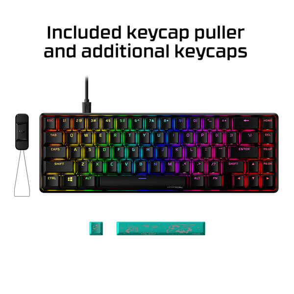 HyperX Alloy Origins 65 Mechanical Gaming Keyboard (Aqua Tactile Switches)