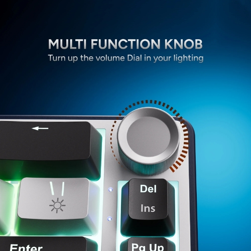 Karnage Sentinel White Blue Mechanical RGB Gaming Keyboard