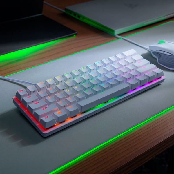 Razer Huntsman Mini Gaming Keyboard Clicky Optical Mercury Purple Switches